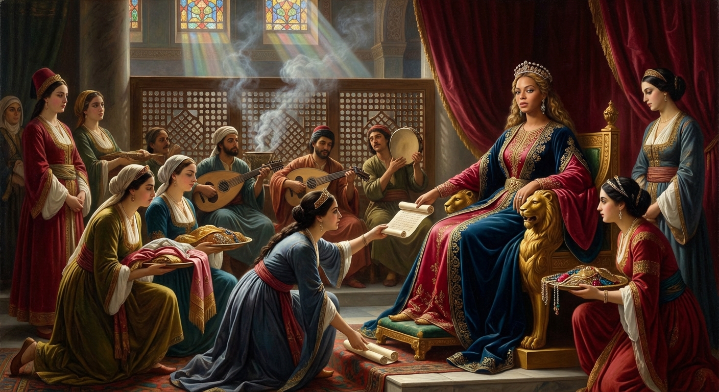 Beyonce masterpiece in Ingres style