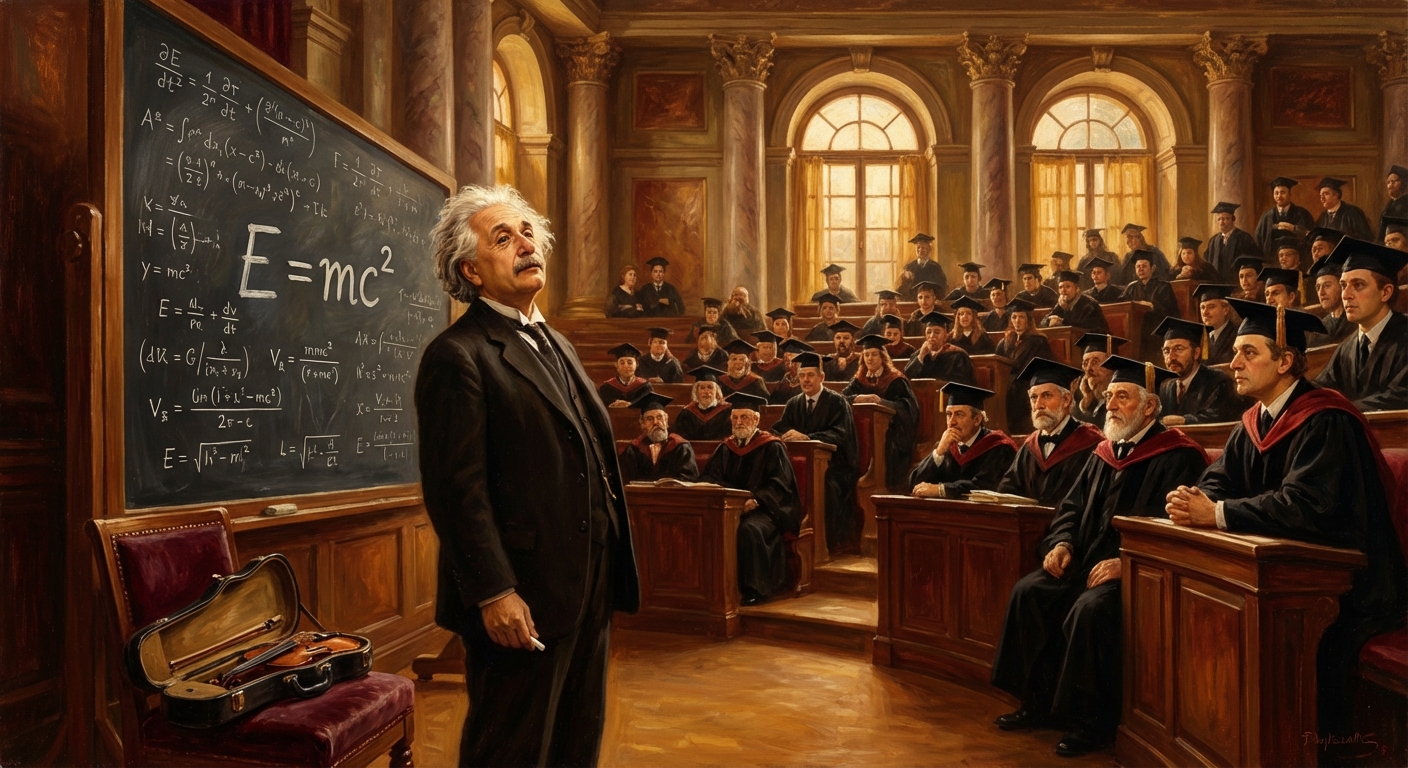 Einstein masterpiece in Leighton style