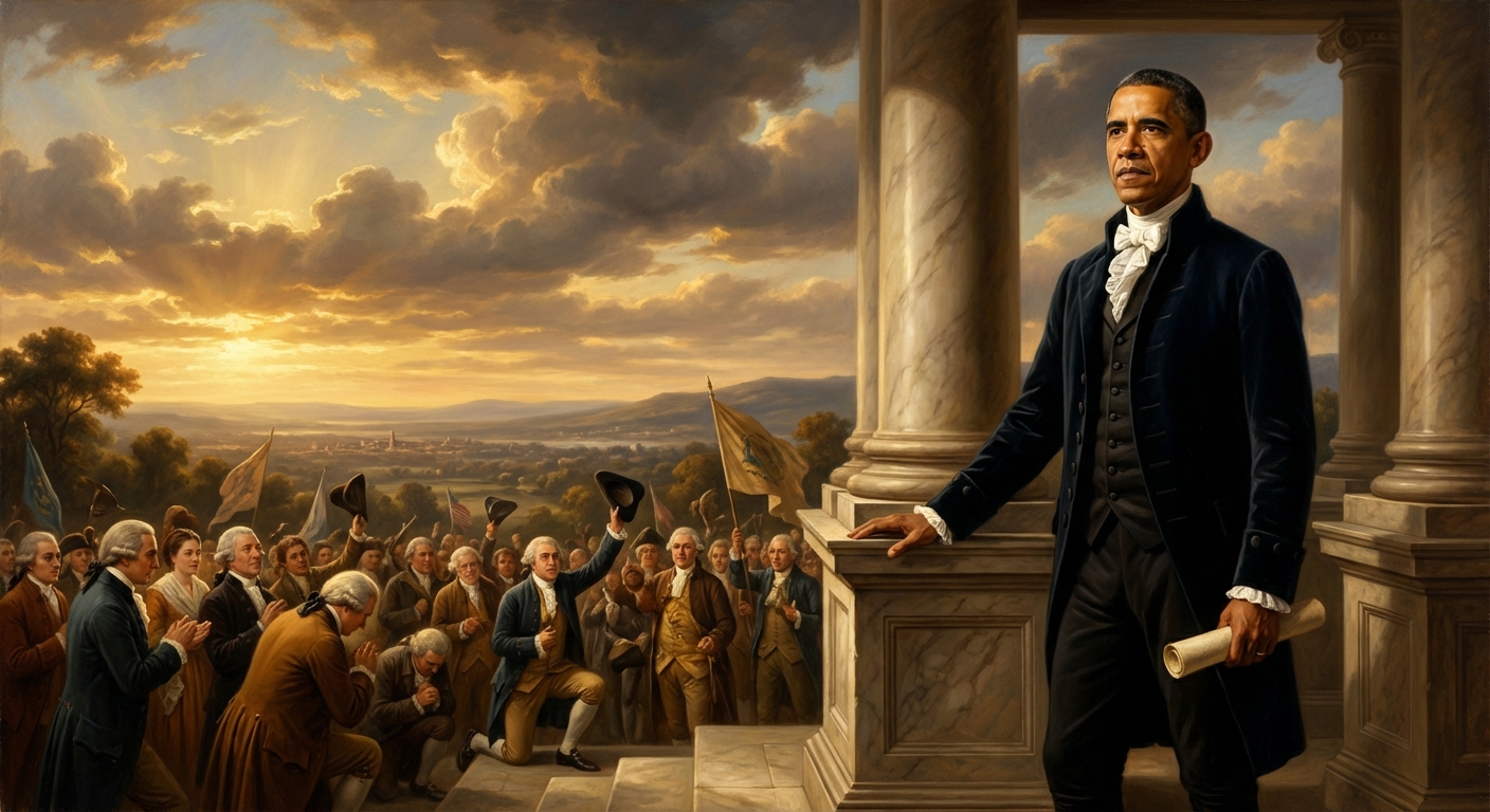 Obama masterpiece in Reynolds style