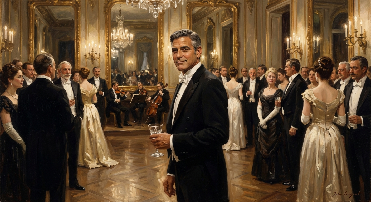 Clooney masterpiece in Sargent style
