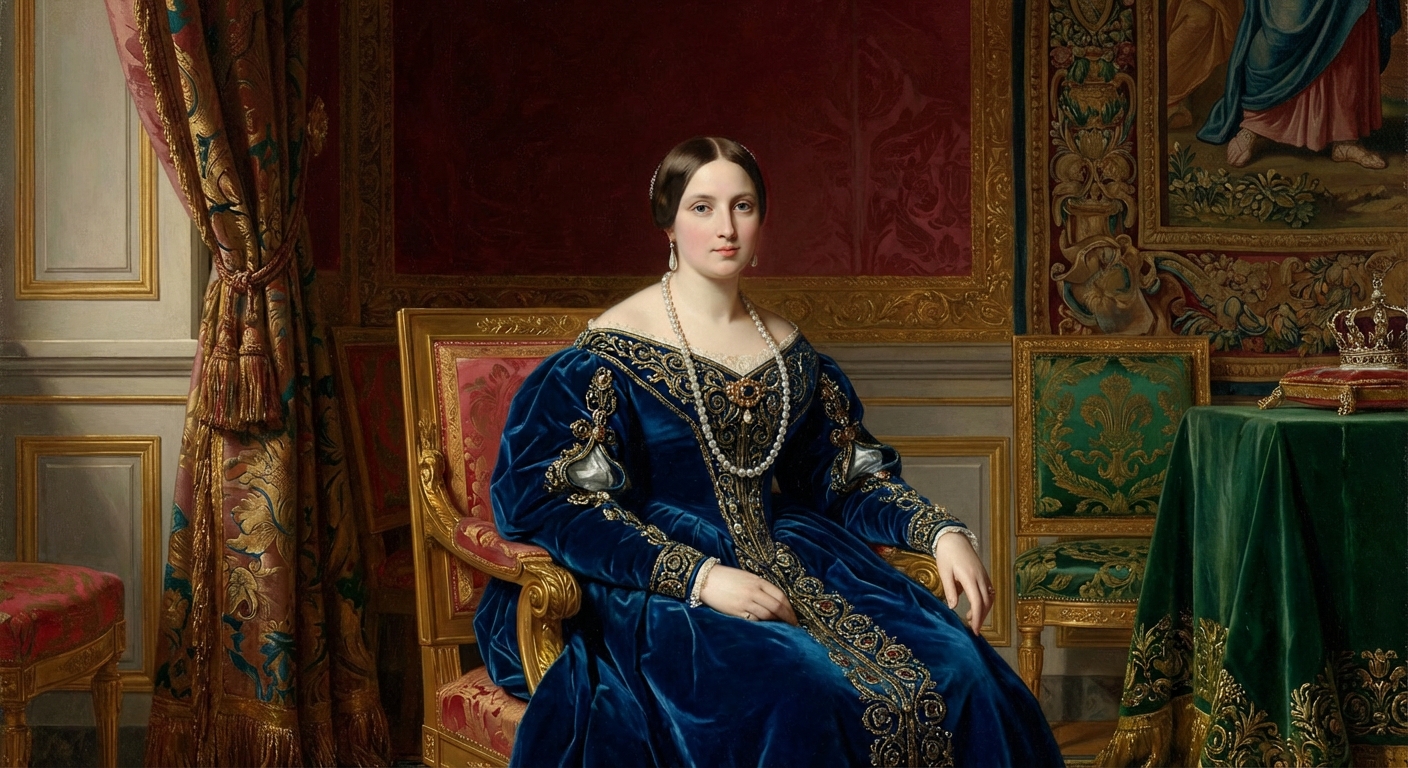 Portrait in ingres style