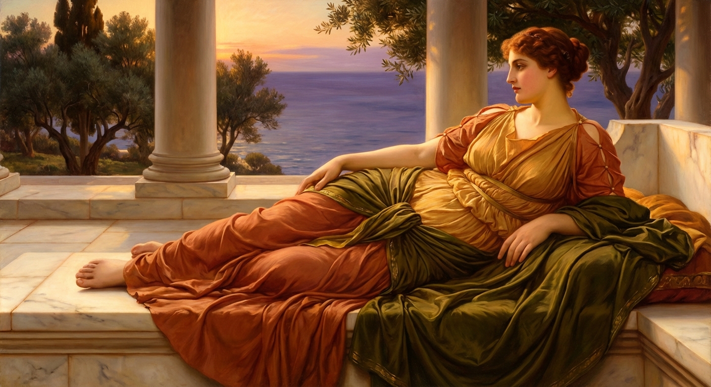 Portrait in Leighton style