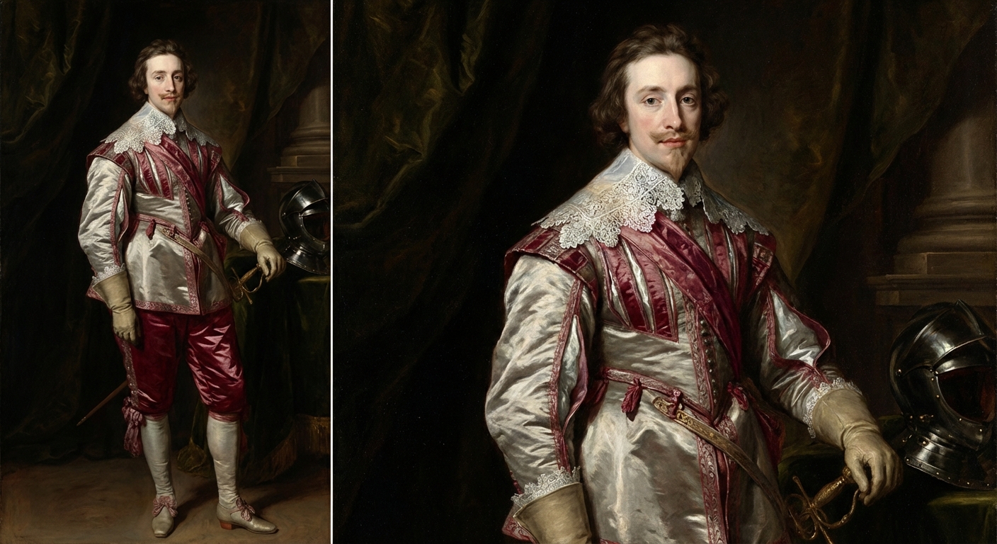 Portrait in van-dyck style